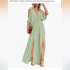 Green Flowy Maxi Dress